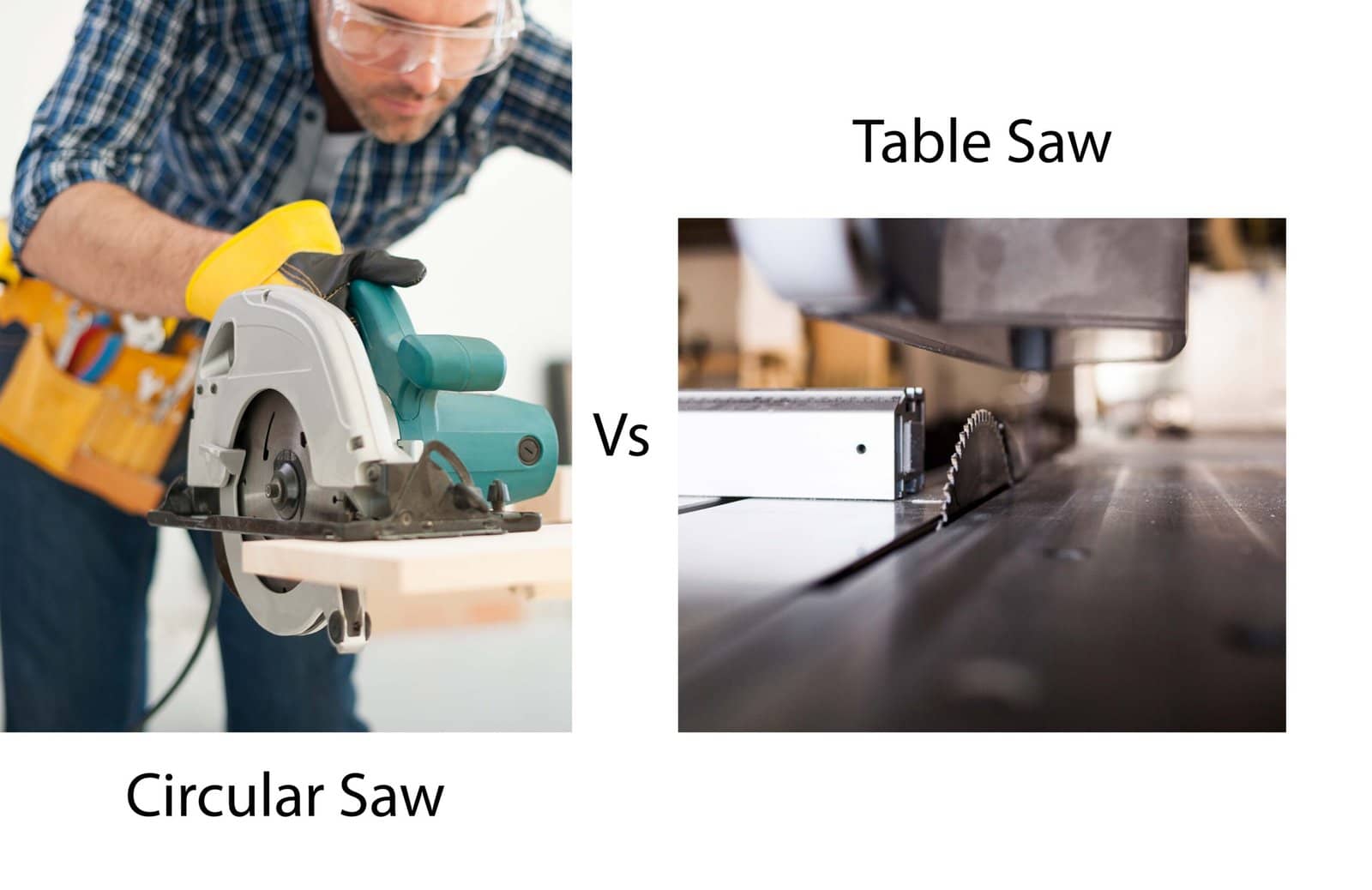 A Circular Saw and a Table Saw