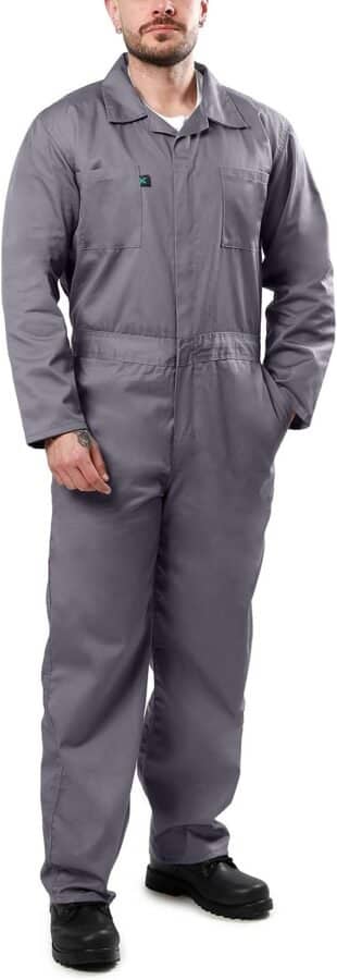 Kolossus Coveralls for Men Long Sleeve Cotton Blend Work Jumpsuit