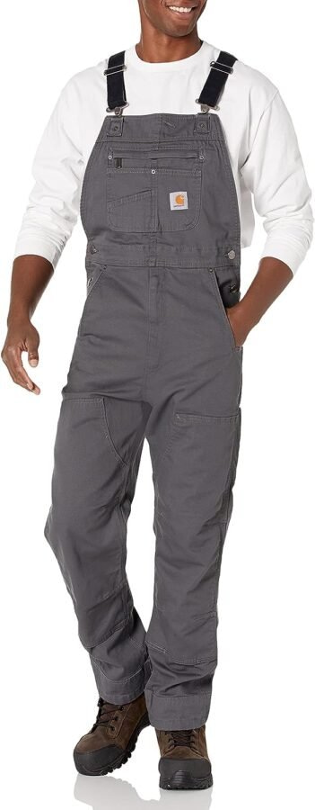 Carhartt mens Rugged Flex® Relaxed Fit Canvas Bib Overall