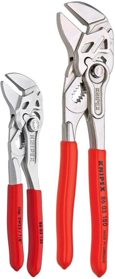 KNIPEX Tools - 2 Piece Mini Pliers Wrench Set (9K0080121US)