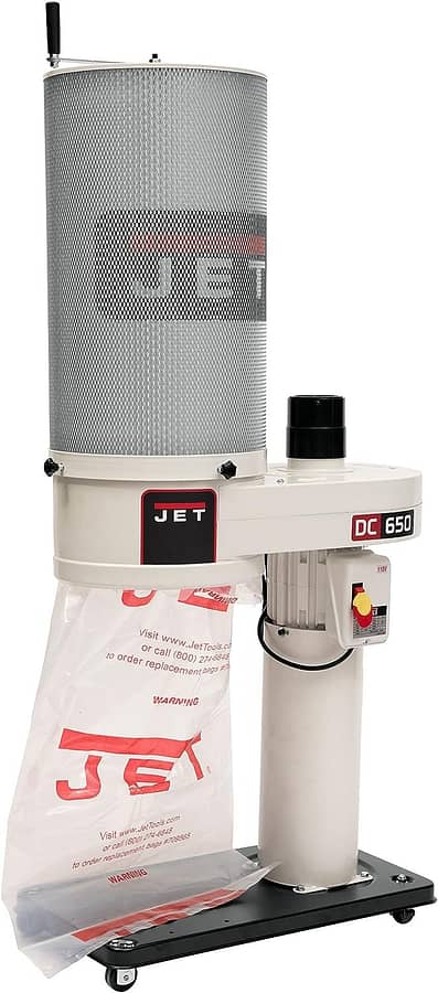 JET DC-650CK Dust Collector, 2-Micron Canister Filter, 650 CFM, 1 HP, 1Ph 115/230V (708642CK)