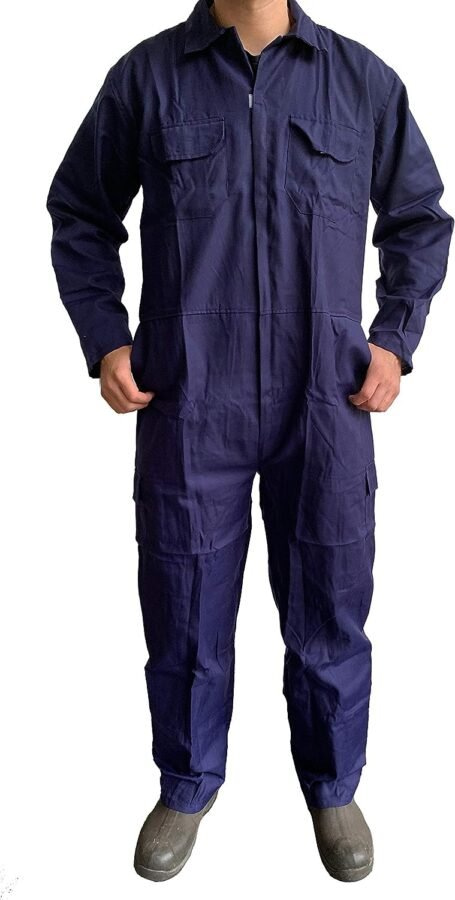Turners Mens Work Overalls Boilersuit Navy - Warehouse Garages Students workerwear Suit