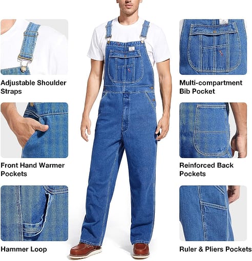 HISEA Men’s Denim Bib Overall Review