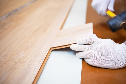 Rubber Mallet used to lay flooring