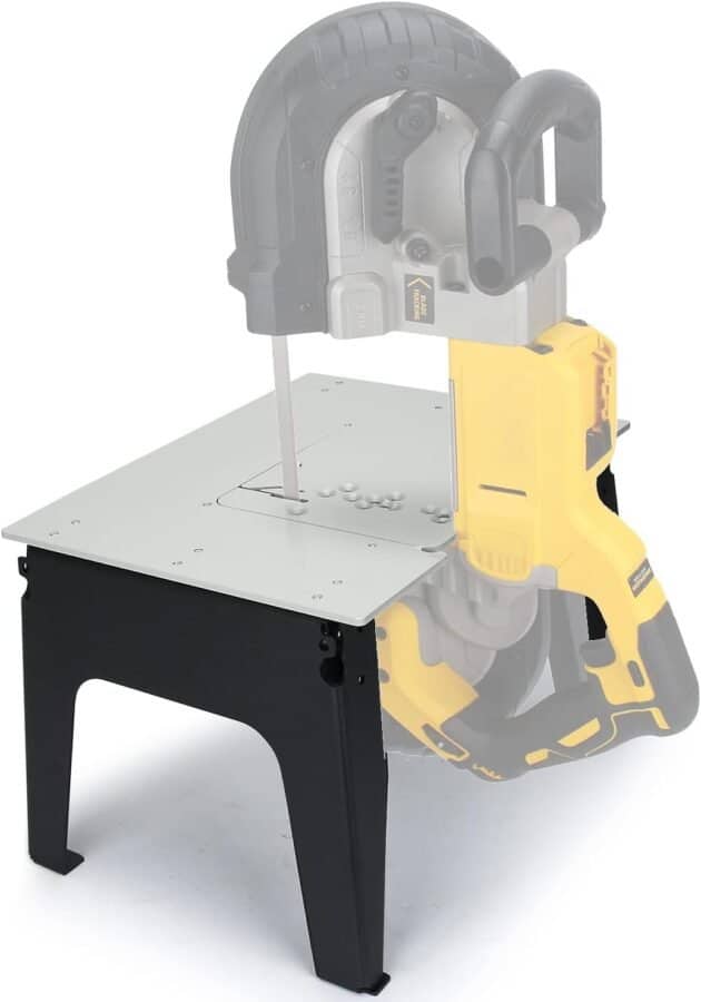 DITKOK Band Saw Stand Portable Table for DeWalt Band Saw, for Milwaukee for Makita Band Saw, Powder Coated Table