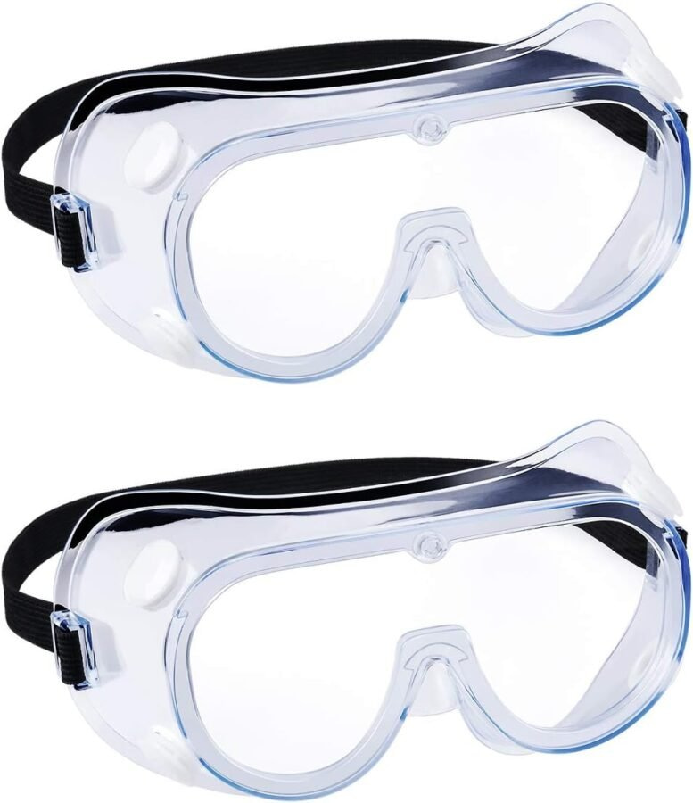YunTuo 2 pack Safety Goggles, Anti-Fog Protective Safety Glasses, Eye Protection