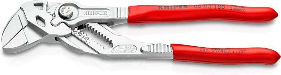 KNIPEX - Pliers Wrench, Chrome (86 03 180)