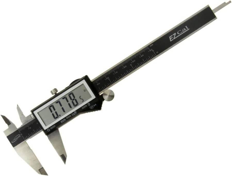 iGaging IP54 Electronic Digital Caliper 0-6 Display Inch/Metric/Fractions Stainless Steel Body