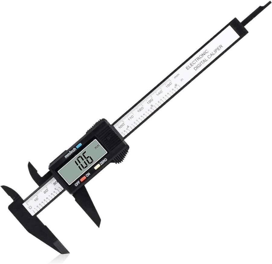 Digital Caliper, Adoric 0-6 Calipers Measuring Tool - Electronic Micrometer Caliper with Large LCD Screen, Auto-Off Feature, Inch and Millimeter Conversion