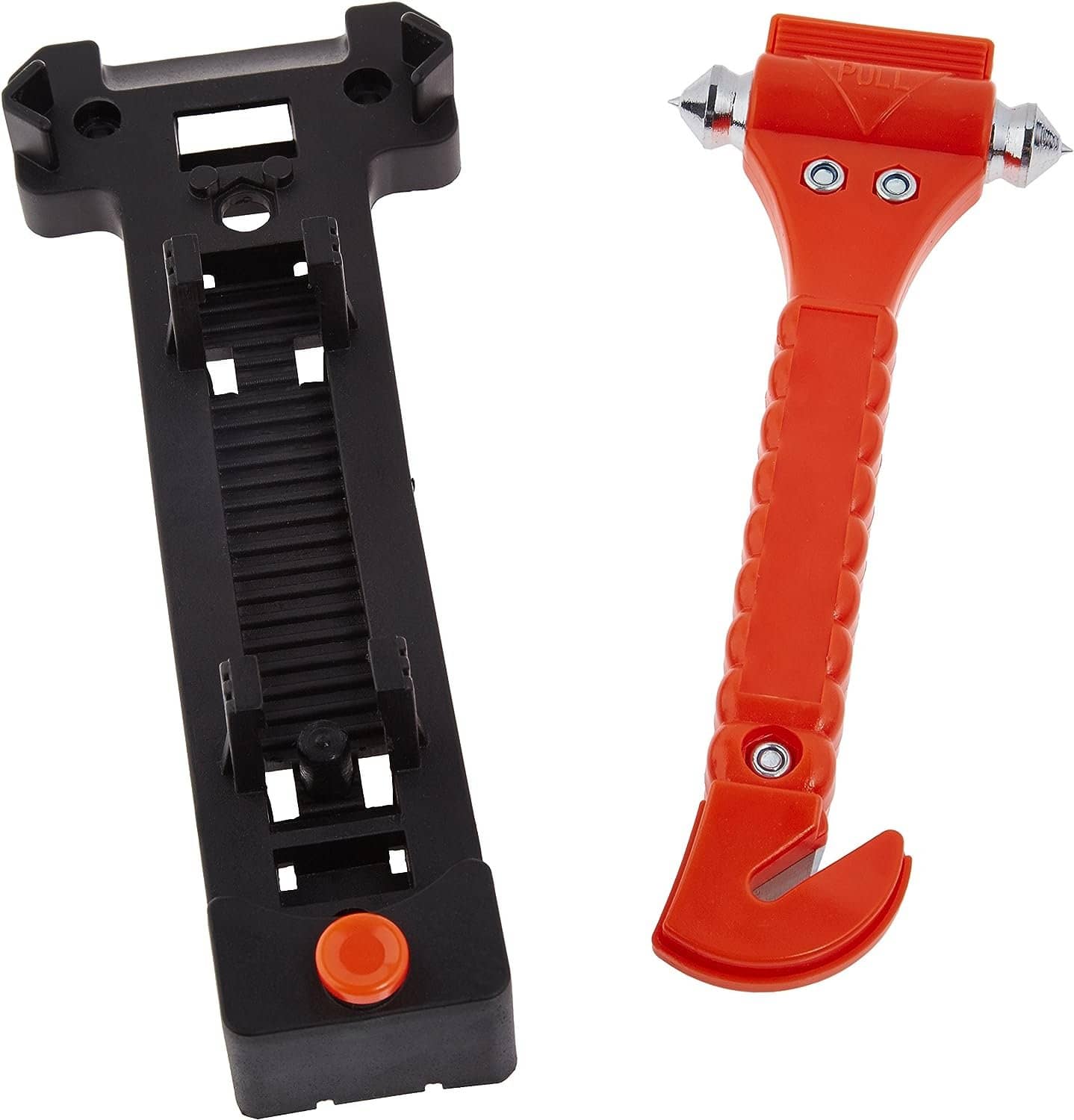 Amazon Basics Emergency Seat Belt Cutter and Window Hammer Tool, Car Accessories, 2 Pack