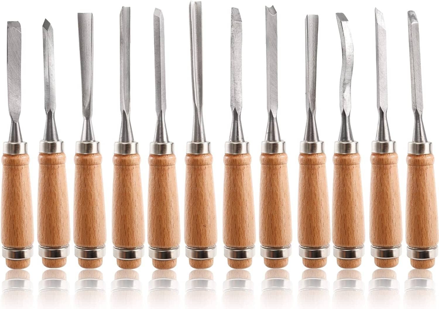 Dicunoy 12 PCS Wood Carving Tools, Gouges Woodworking Chisels, Full Size Wood Carving Knifes for Beginner, Hobbyists, Professionals, Artistic, Gifts for Him, Fathers Day : Arts, Crafts  Sewing