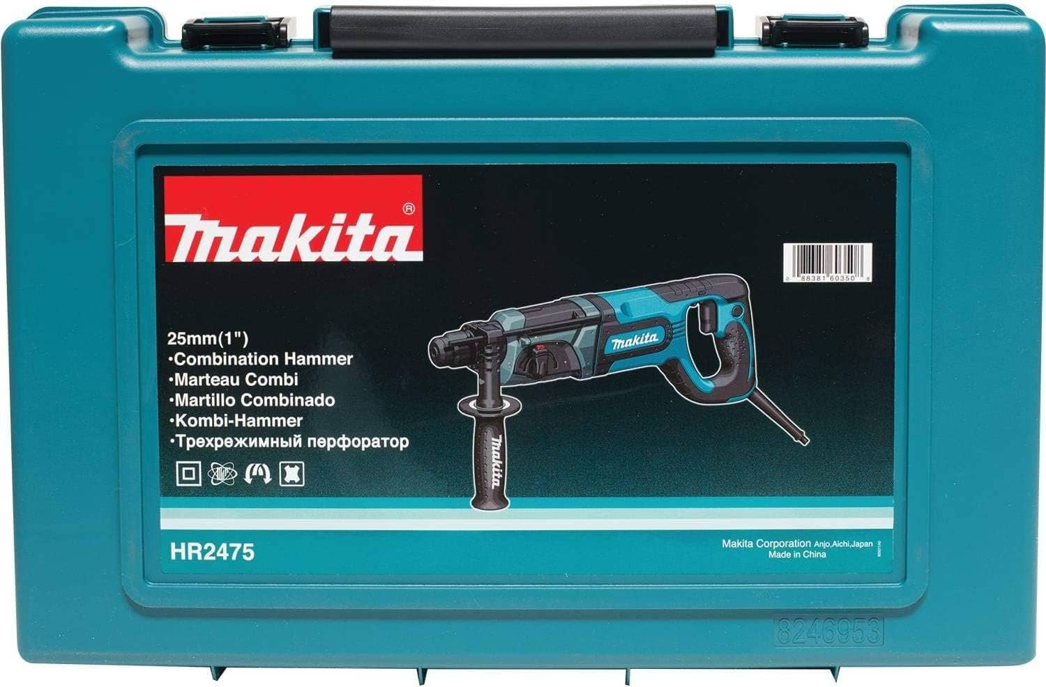 Makita HR2475 1 Rotary Hammer, accepts SDS-PLUS bits (D-handle)