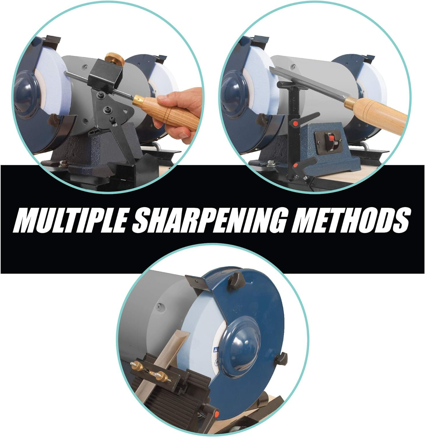 Pro Grind Sharpening System For Lathe Turning Tools, Chisels, Skews, Bowl Spindle Gouges and More. Includes the Multi-Grind Jig, Slotted Platform and Tool Rest