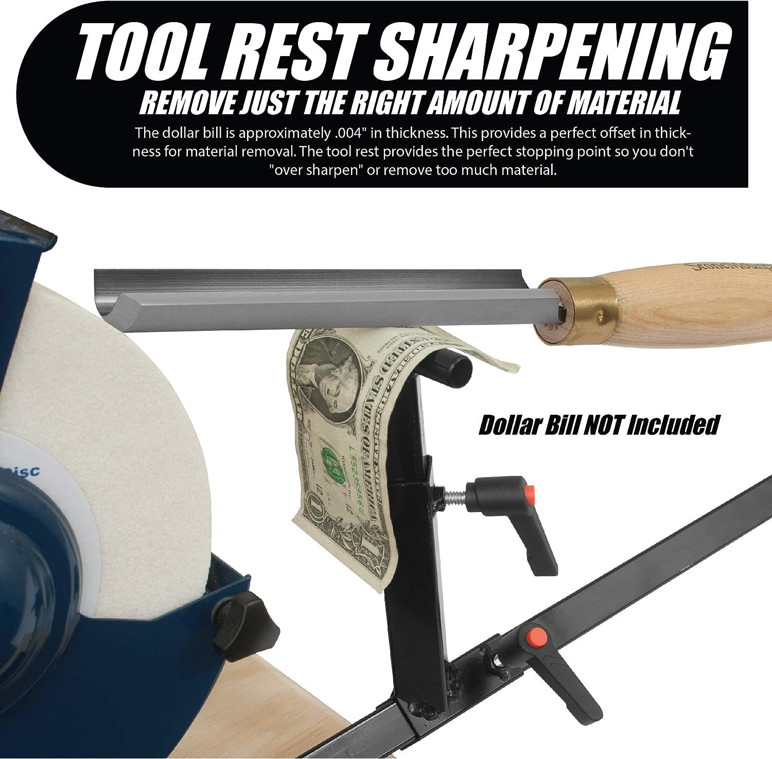 Pro Grind Sharpening System For Lathe Turning Tools, Chisels, Skews, Bowl Spindle Gouges and More. Includes the Multi-Grind Jig, Slotted Platform and Tool Rest
